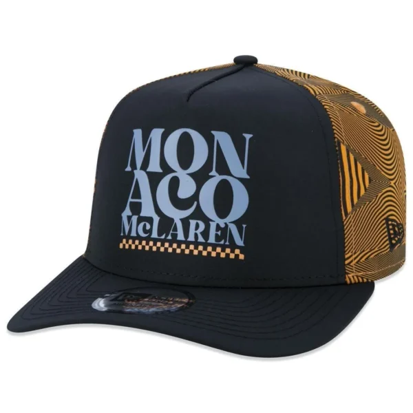 Boné Mclaren - Formula 1 GP Monaco Laranja Preto