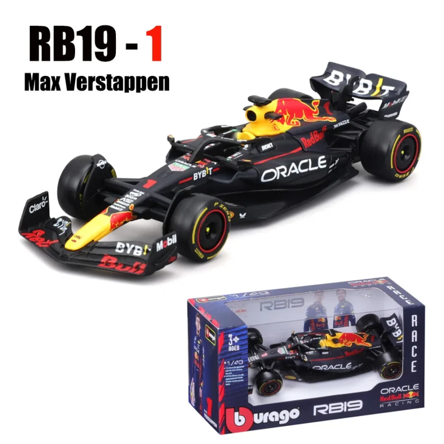 Bburago 1:43 2024 RB20 SF24 W14 W13 SF23 MCL60 RB19 RB18 W12 F1 Racing Formula Car Static Simulation Diecast Alloy Model Car - Image 4