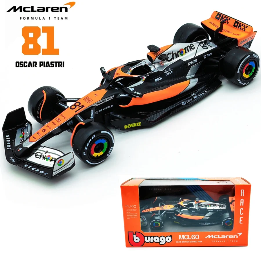 Bburago 1:43 2024 RB20 SF24 W14 W13 SF23 MCL60 RB19 RB18 W12 F1 Racing Formula Car Static Simulation Diecast Alloy Model Car - Image 25