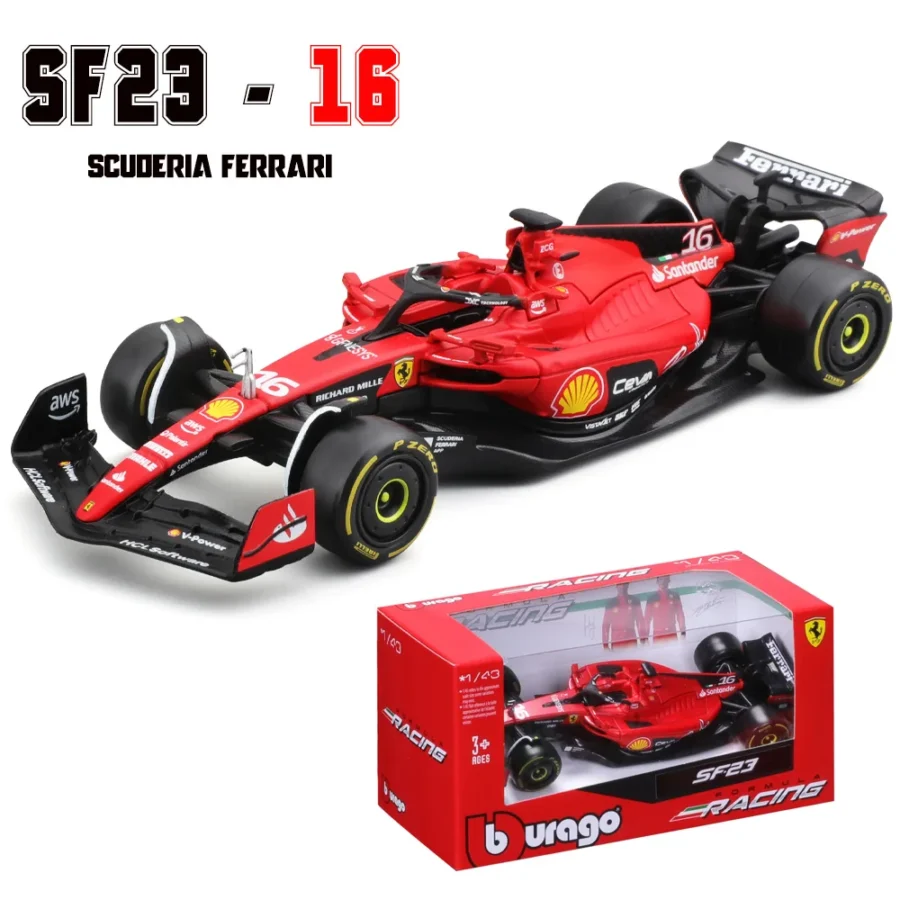 Bburago 1:43 2024 RB20 SF24 W14 W13 SF23 MCL60 RB19 RB18 W12 F1 Racing Formula Car Static Simulation Diecast Alloy Model Car - Image 10