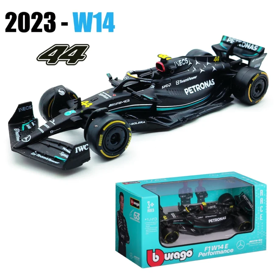 Bburago 1:43 2024 RB20 SF24 W14 W13 SF23 MCL60 RB19 RB18 W12 F1 Racing Formula Car Static Simulation Diecast Alloy Model Car - Image 24